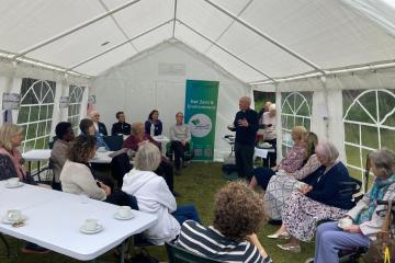 Bishop Paul speaking to reps from silver and gold eco churches.jpeg